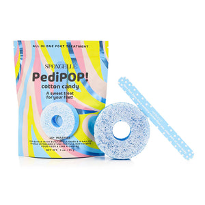 Spongellé Pedi Pop Buffer & Nail File (Cotton Candy)