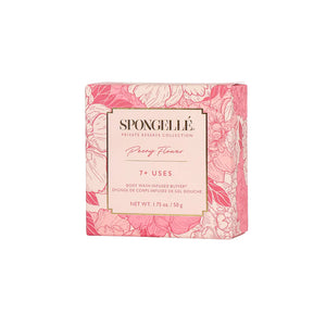 Spongellé Body Wash Infused Buffer - Spongette Mini (Peony Flower)