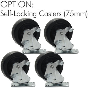 Silhouet-Tone Self-Locking Caster Front Lock (4 Anchors)
