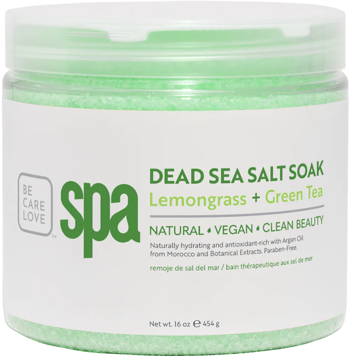 BCL Lemongrass + Green Tea Dead Sea Salt Soak (16 oz)