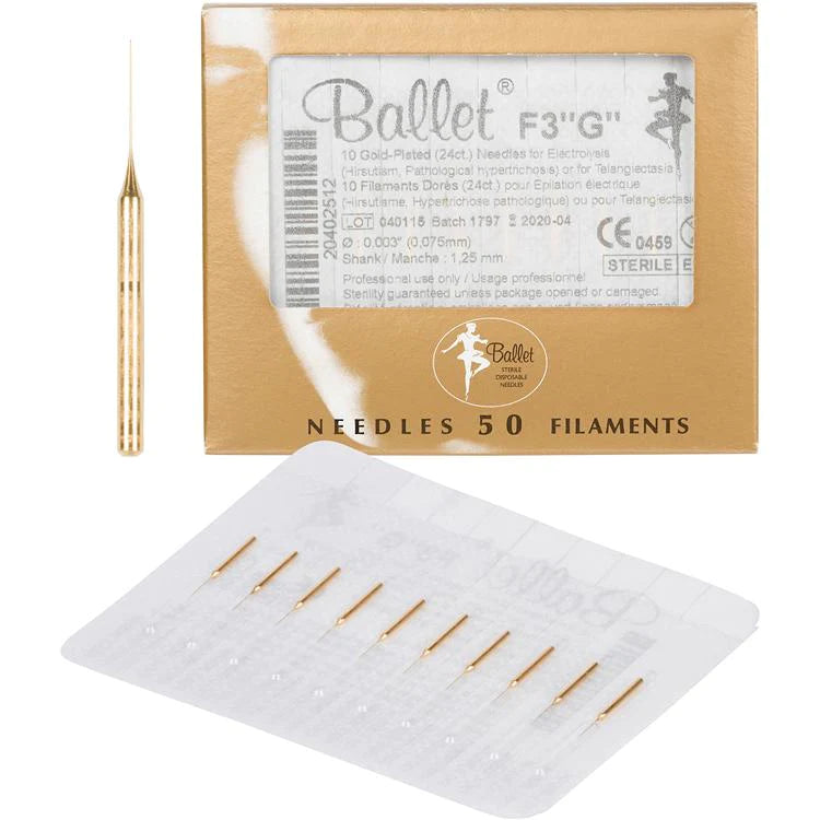 Ballet Non-Insulated Gold-Plated Filaments 50 pcs (F3)* - Missing 1 Needle