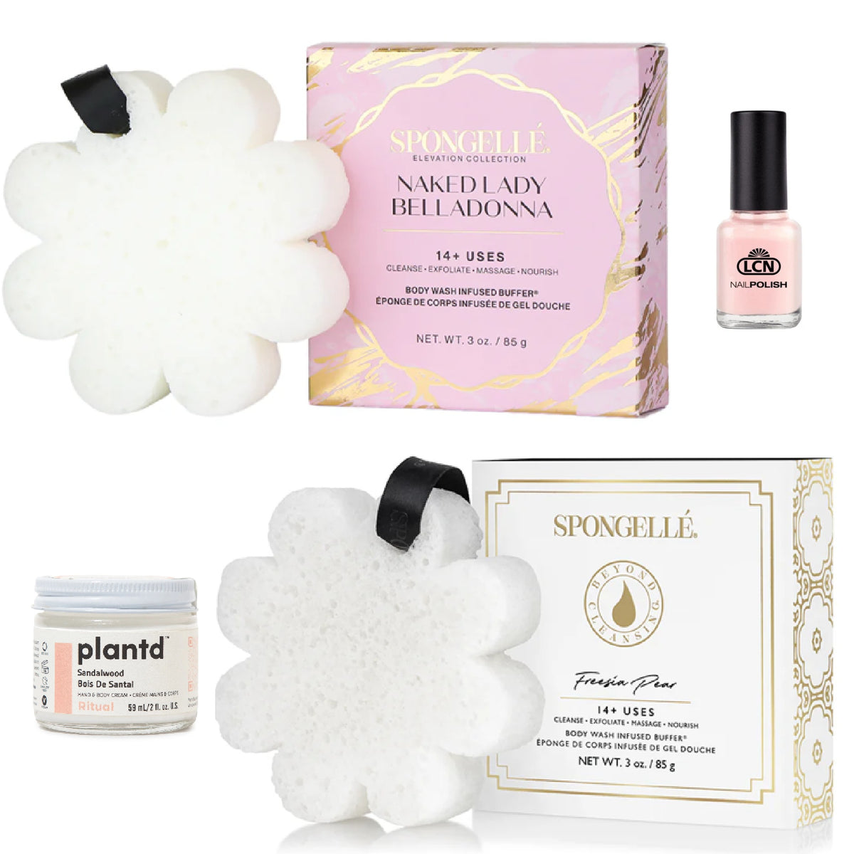 Spongelle Body Care Holiday Set (Belladonna &amp; Freesia Pear Buffers)