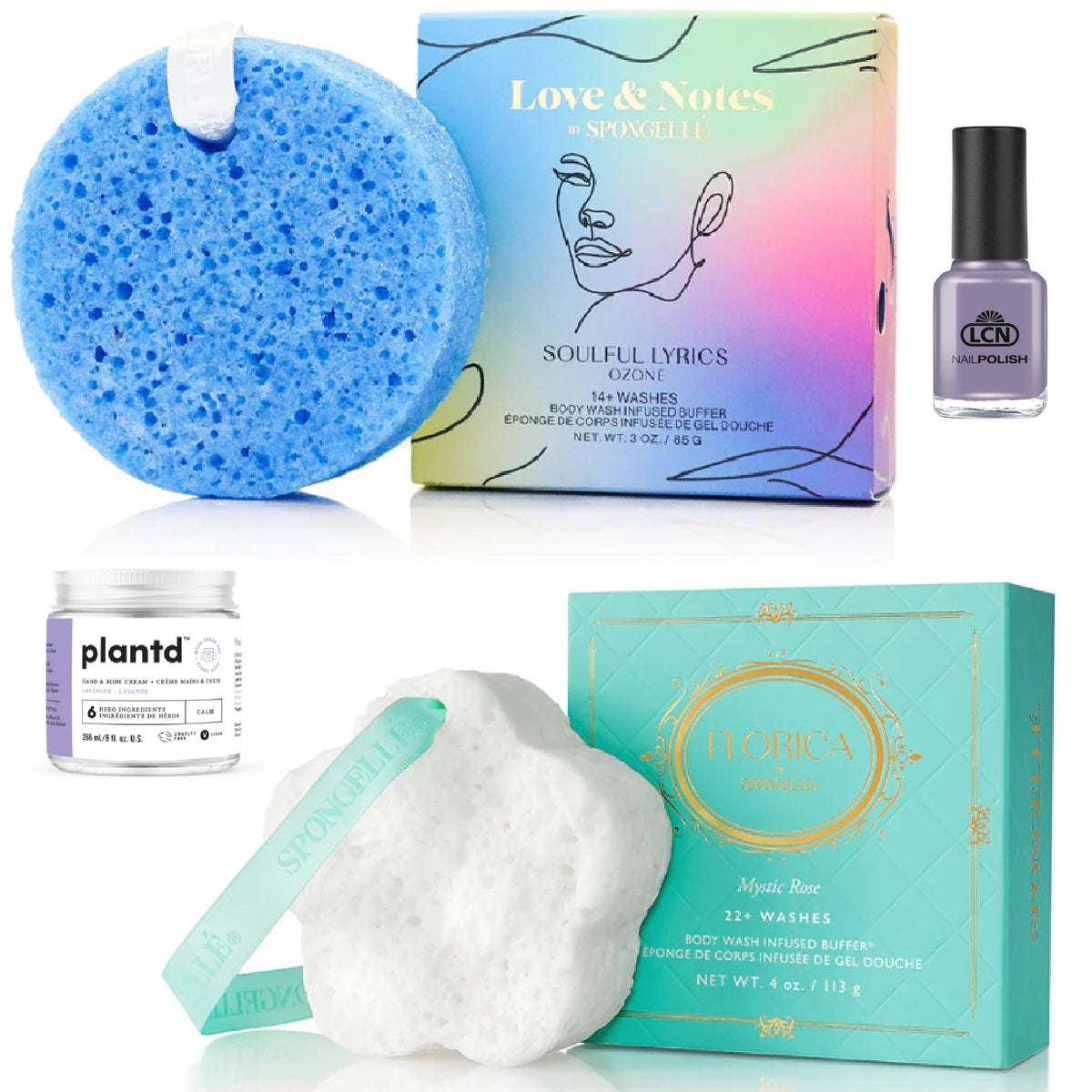 Spongelle Body Care Holiday Set (Mystic Rose &amp; Ozone Buffers)