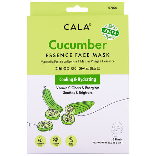 Cala Essence Facial Sheet Masks - Cucumber (5 pcs)