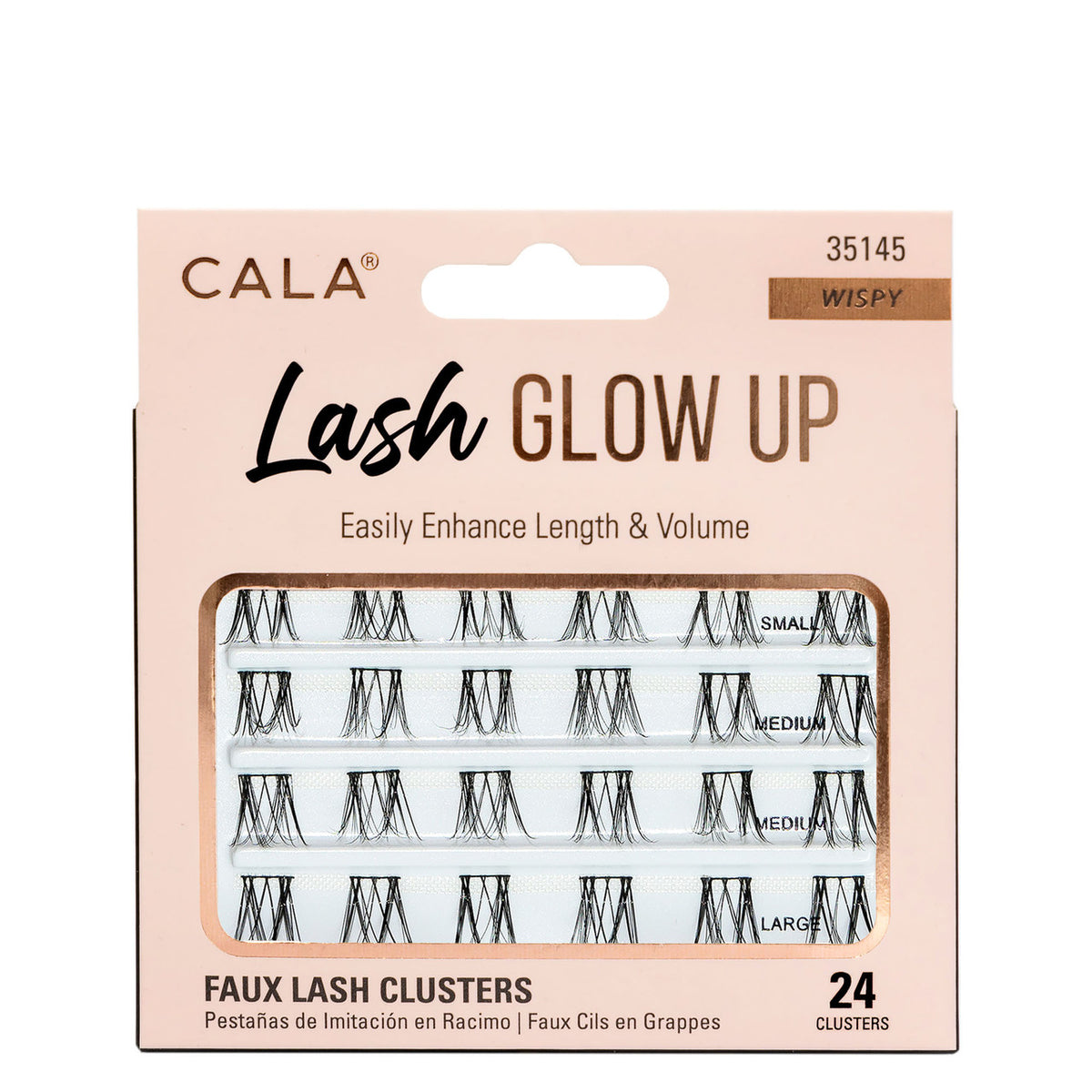 Cala Lash Glow Up Faux Lash Clusters (24 Wispy Clusters) - SAVE 52%*