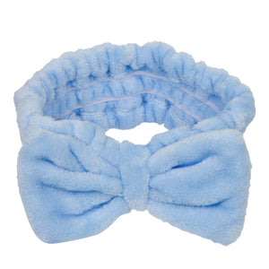 Cala Plush Big Bow Headband (Light Blue)