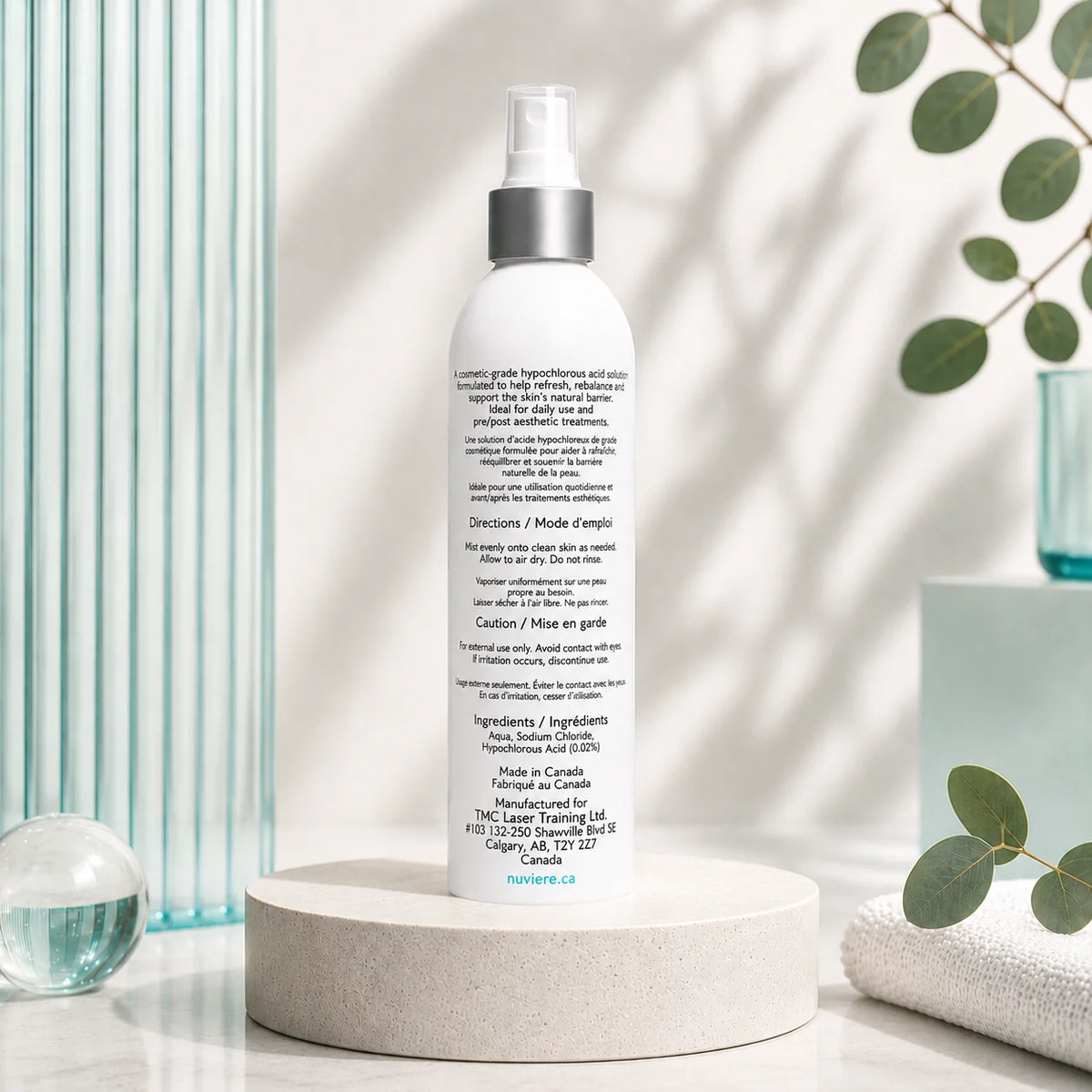 Nuviere CalmMist - Hypochlorous Acid Skincare Spray (8 oz)