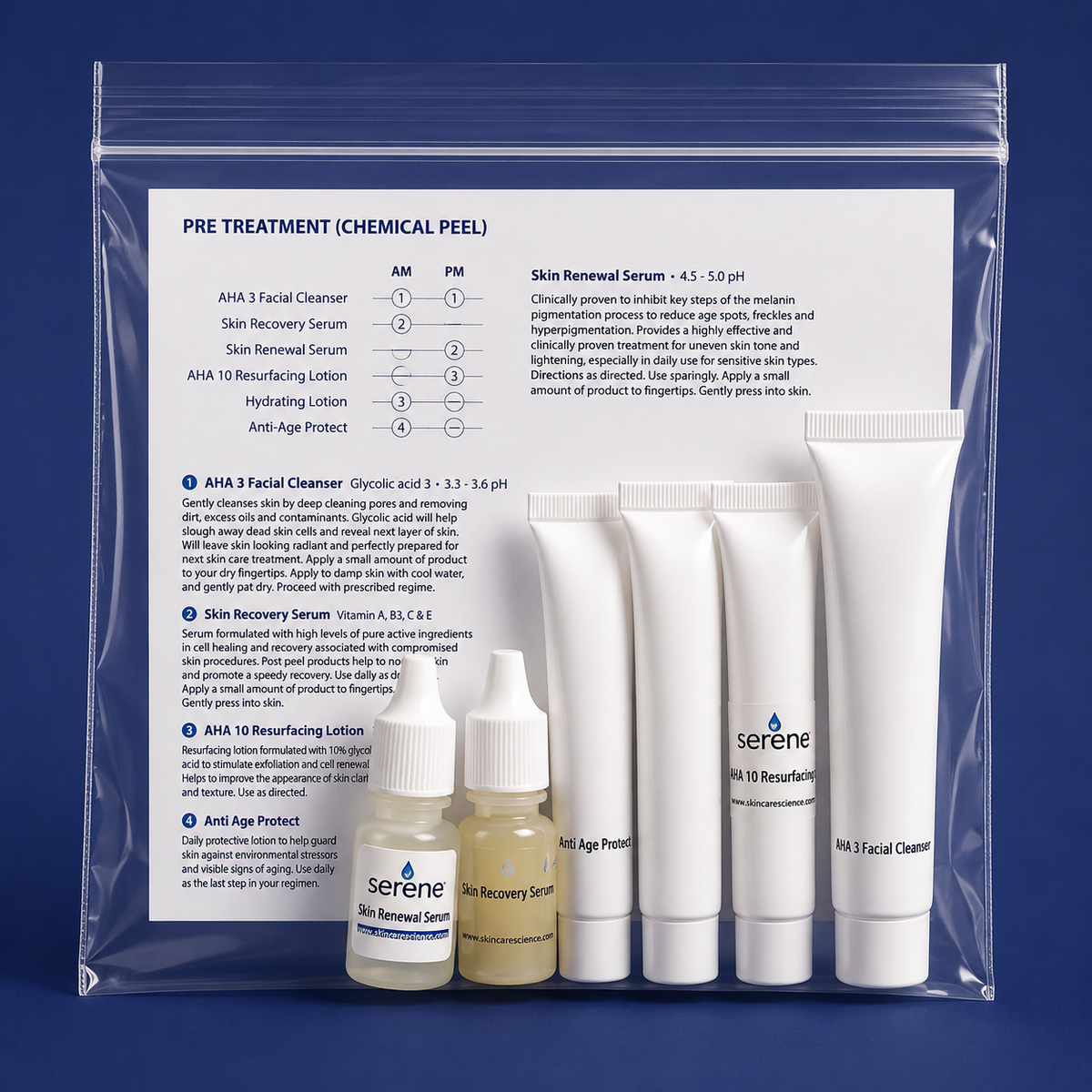 Serene Pre-Treatment/Anti Age Sample Kit