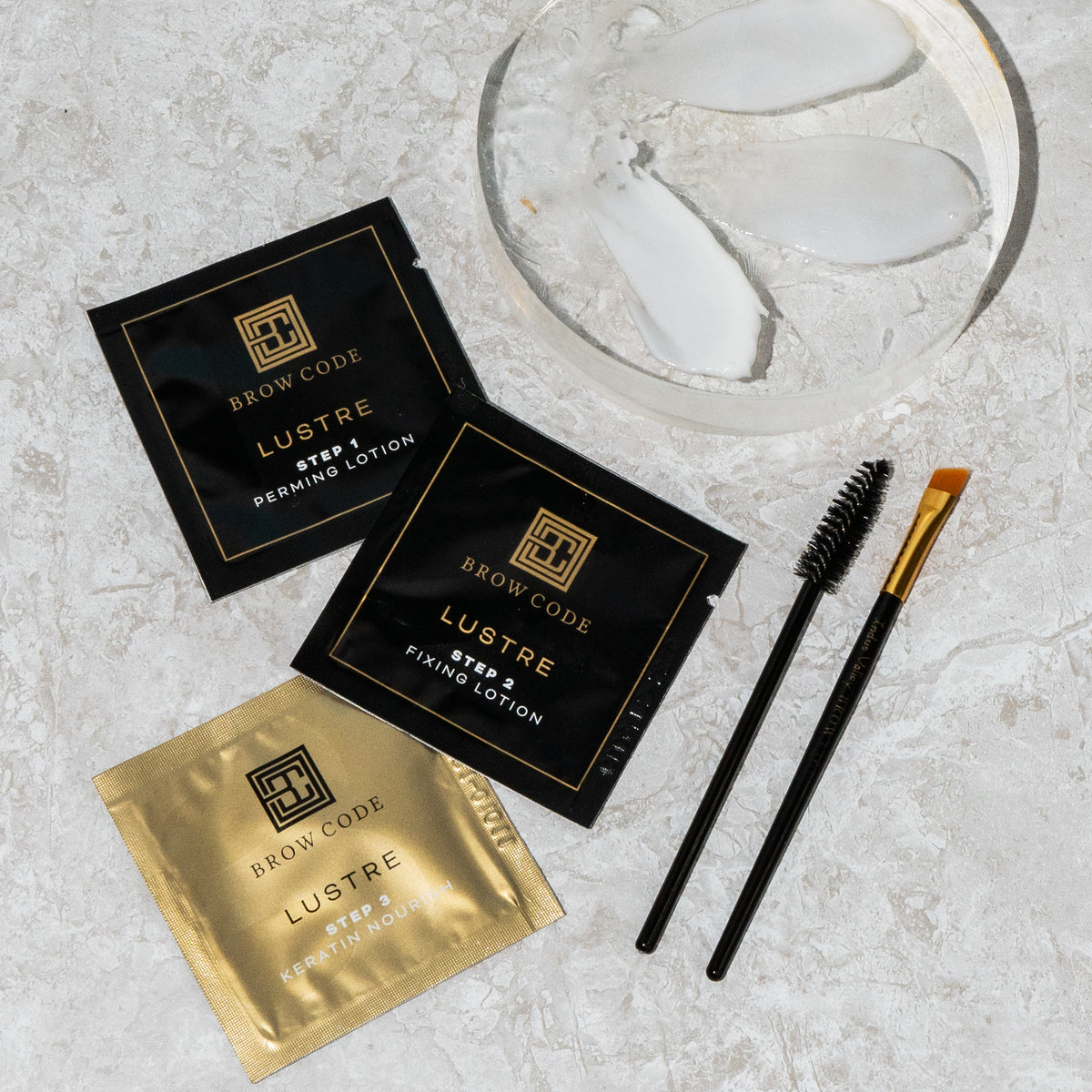 Brow Code Lamination Kit Single serve (3 x 1ml Sachets)