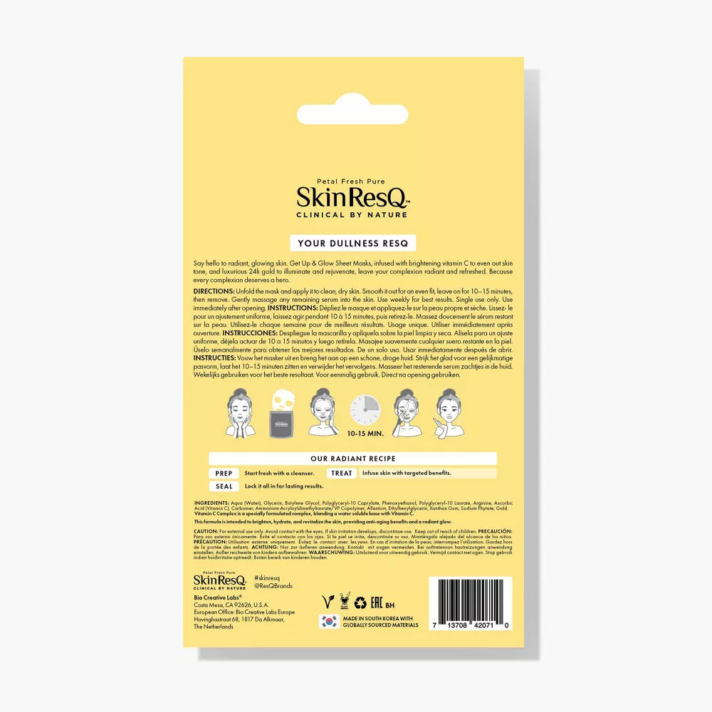 Petal Fresh Skin ResQ Get Up & Glow Sheet Mask (7 pcs)