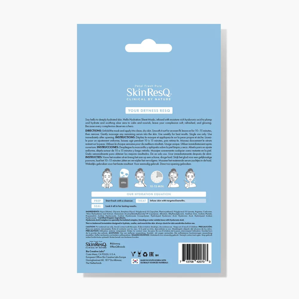 Petal Fresh Skin ResQ Hello Hydration Sheet Mask (7 pcs)