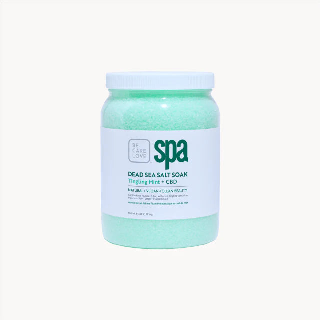 BCL Tingling Mint + CBD Dead Sea Salt Soak (64 oz)