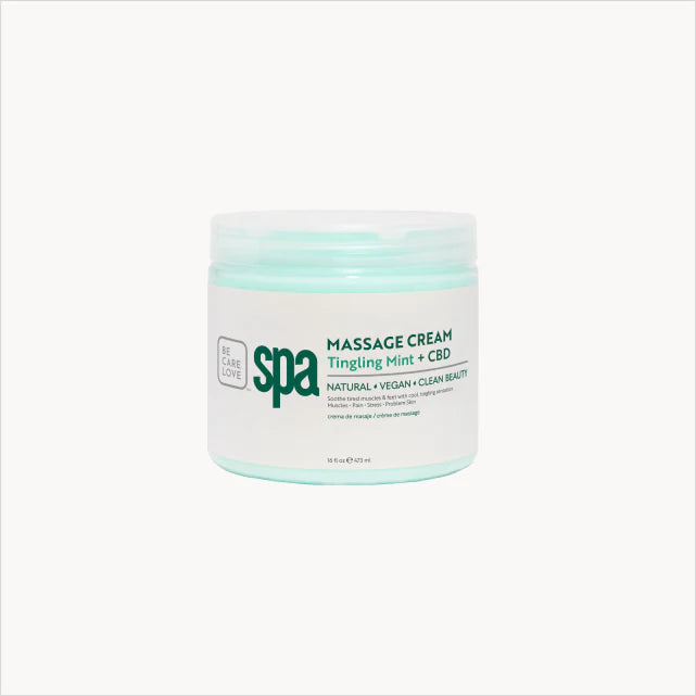 BCL Tingling Mint + CBD Massage Cream (16 oz)
