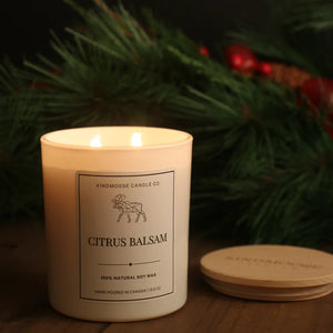 KindMoose Candle Co. Soy Wax Candle 16 oz (Citrus Balsam)