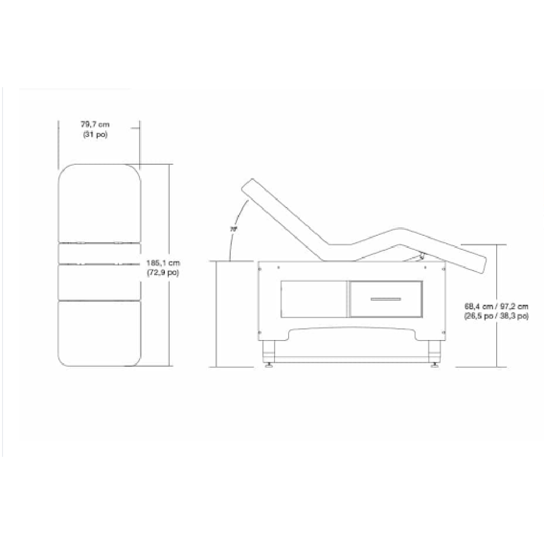 Silhouet-Tone Nevada Premium Electric Spa Bed (4 Cushions)