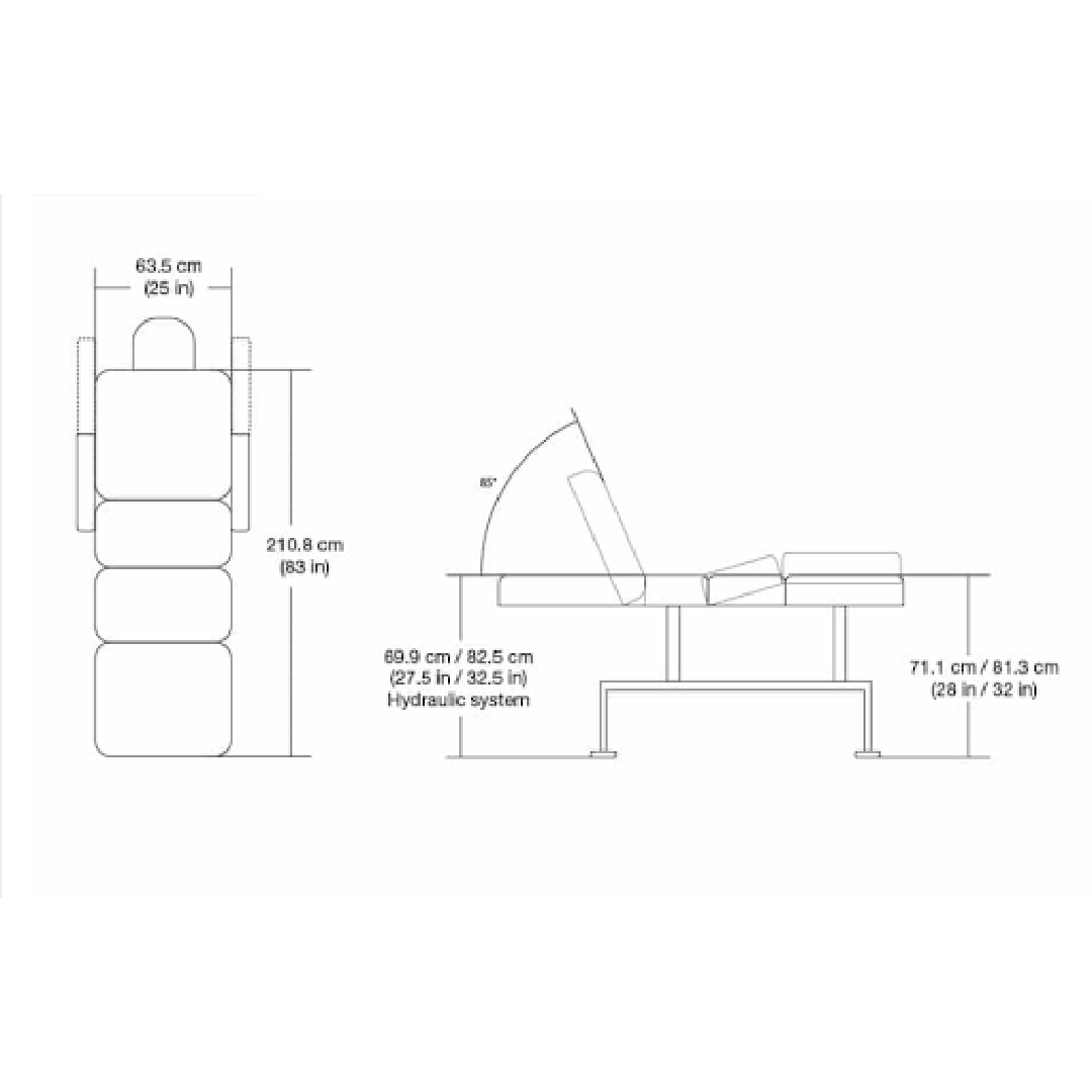 Silhouet-Tone Elite Bronze Hydraulic Spa Bed