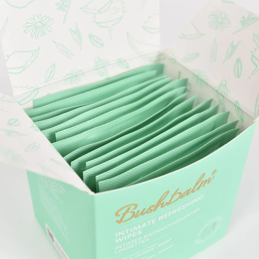 Bushbalm Intimate Cleanse + Refresh Wipes PRO (200 pcs)