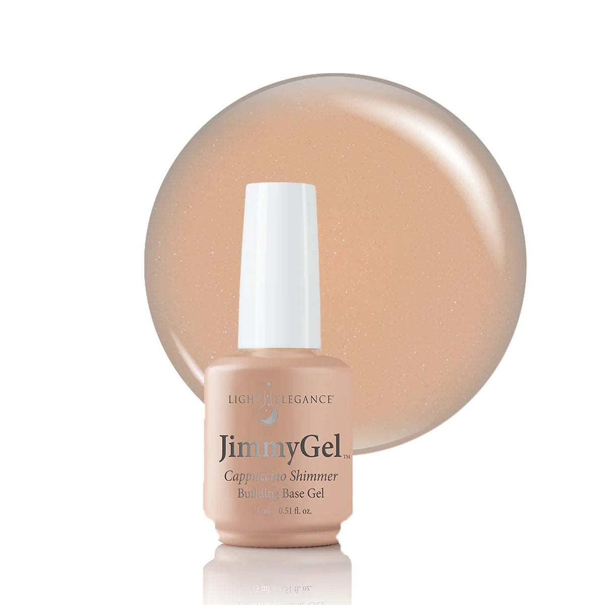 Light Elegance JimmyGel Soak-Off Building Base 15 ml (Cappuccino Shimmer) - SAVE 20%*