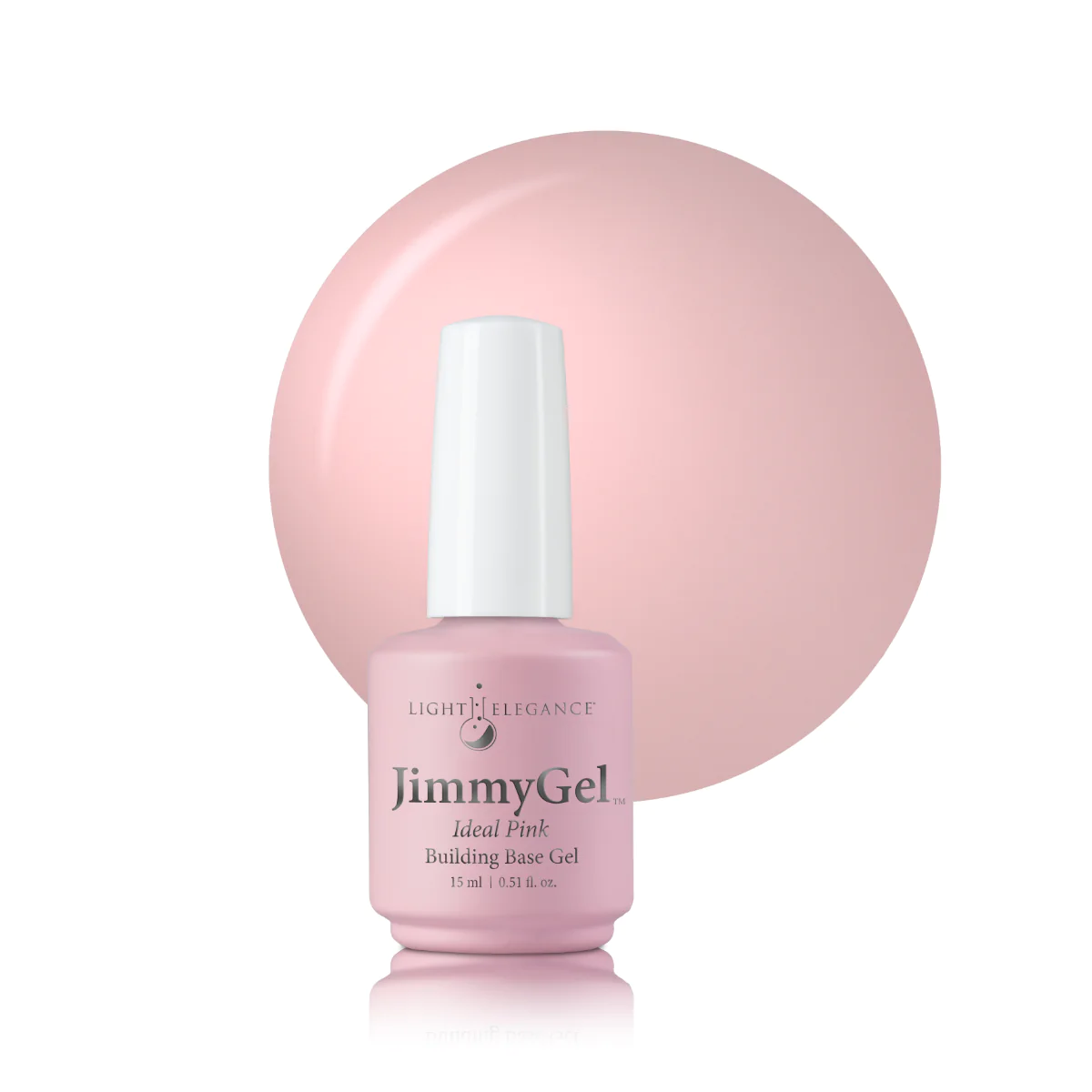 Light Elegance JimmyGel Soak-Off Building Base 15 ml (Ideal Pink)