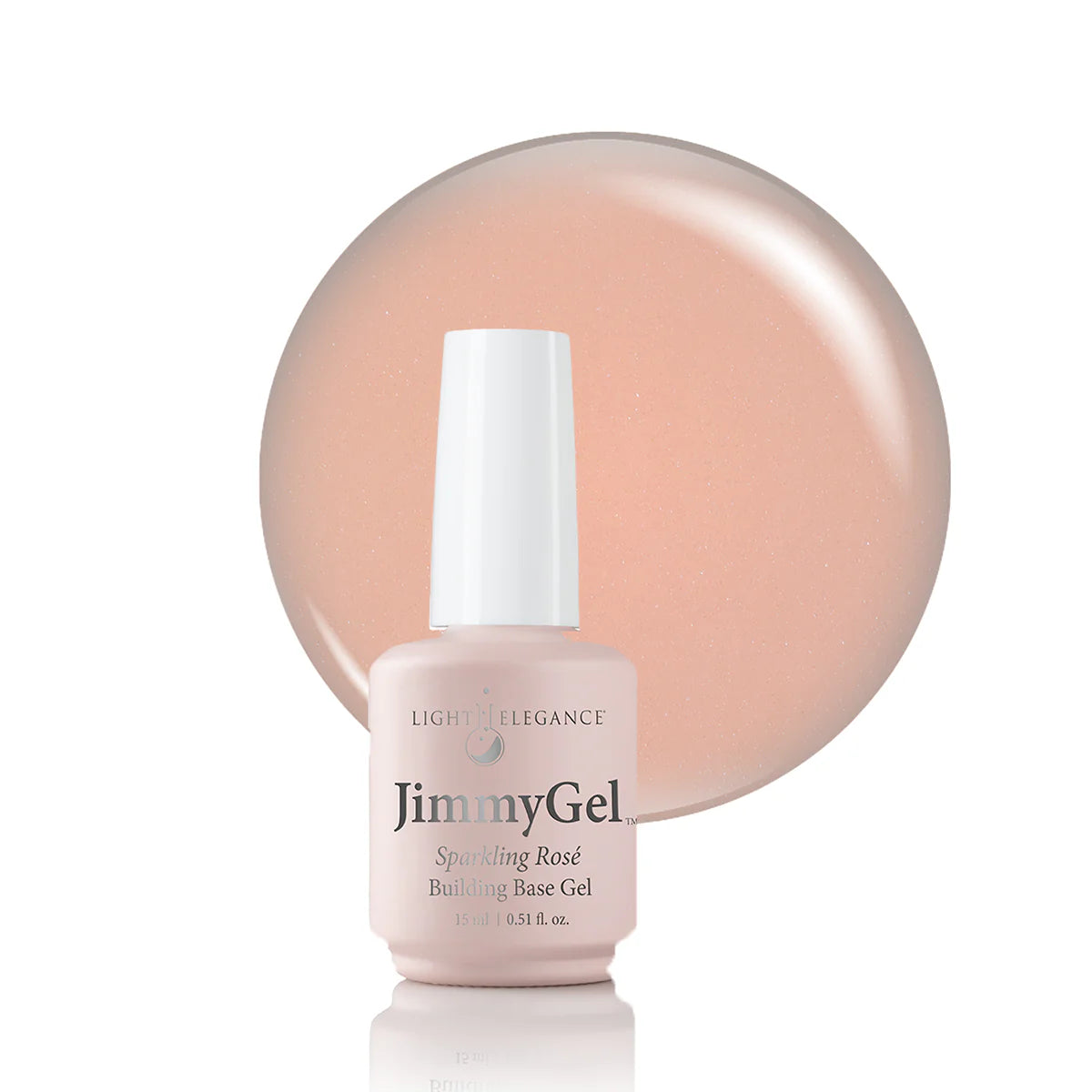 Light Elegance JimmyGel Soak-Off Building Base 15 ml (Sparkling Rosé) - SAVE 20%*