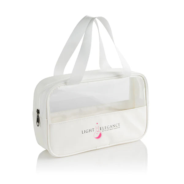 Light Elegance Logo Cosmetic Bag (White)