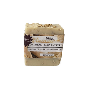 Savon à l'avoine et au beurre de karité Thrumic - Non parfumé (6 oz)