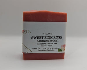 Thrumic Pink Rose Bar Soap (6 oz)