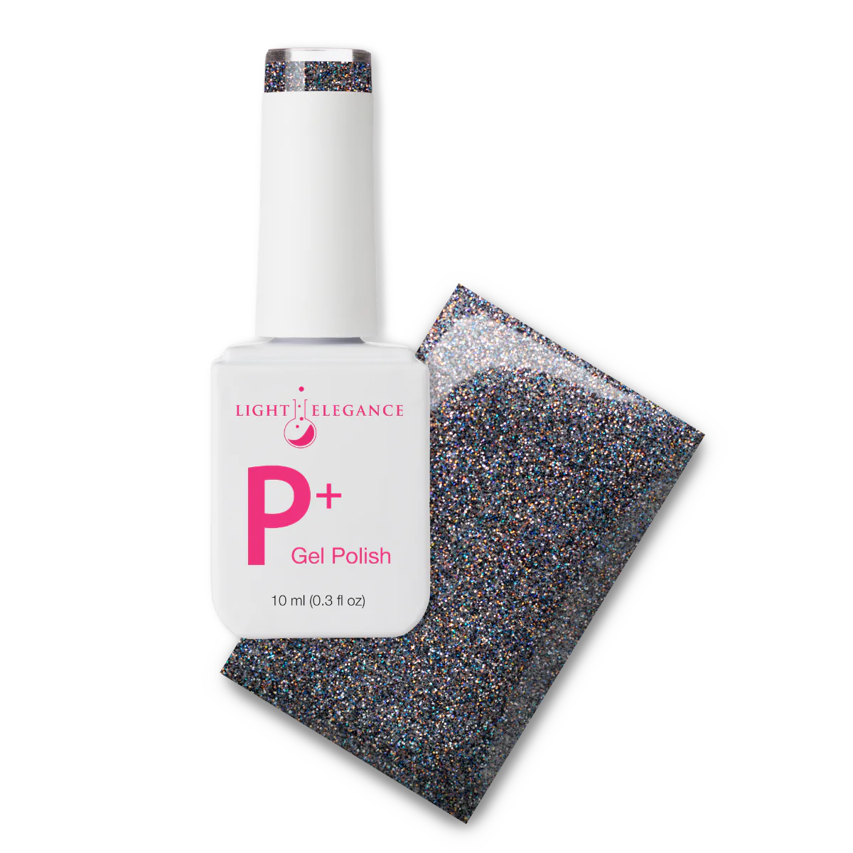 Light Elegance P+ Soak-Off Glitter Gel Polish 10 ml (Midnight Melancholy)