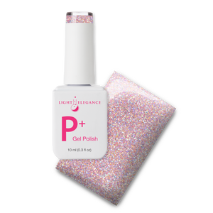 Light Elegance P+ Soak Off Glitter Gel Polish 10 ml (Over The Moon)