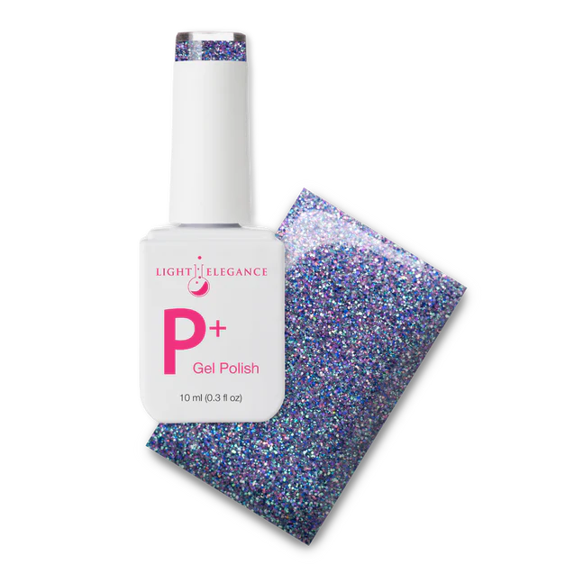 Light Elegance P+ Soak-Off Glitter Gel Polish 10 ml (Tough Act To Follow)