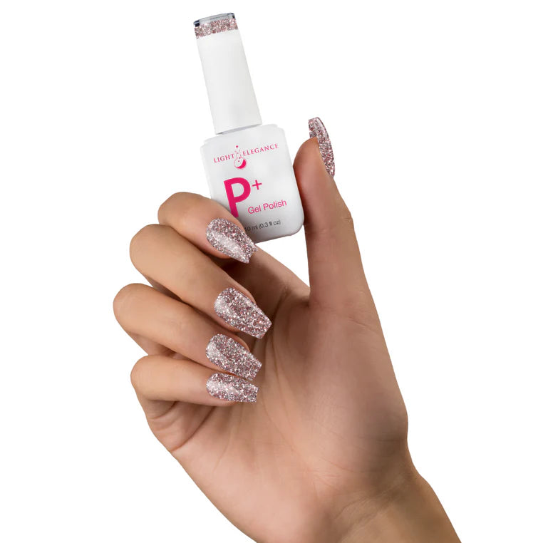 Light Elegance P+ Soak-Off Glitter Gel Polish 10 ml (Hot And Cold)