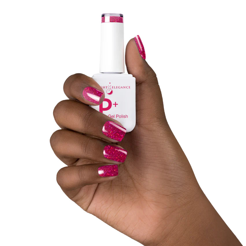 Light Elegance P+ Soak-Off Glitter Gel Polish 10 ml (It's Wine Time)