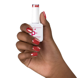 Light Elegance P+ Soak Off Glitter Gel Polish 10 ml (Little Red Sled) - Limited Edition Holiday 2024