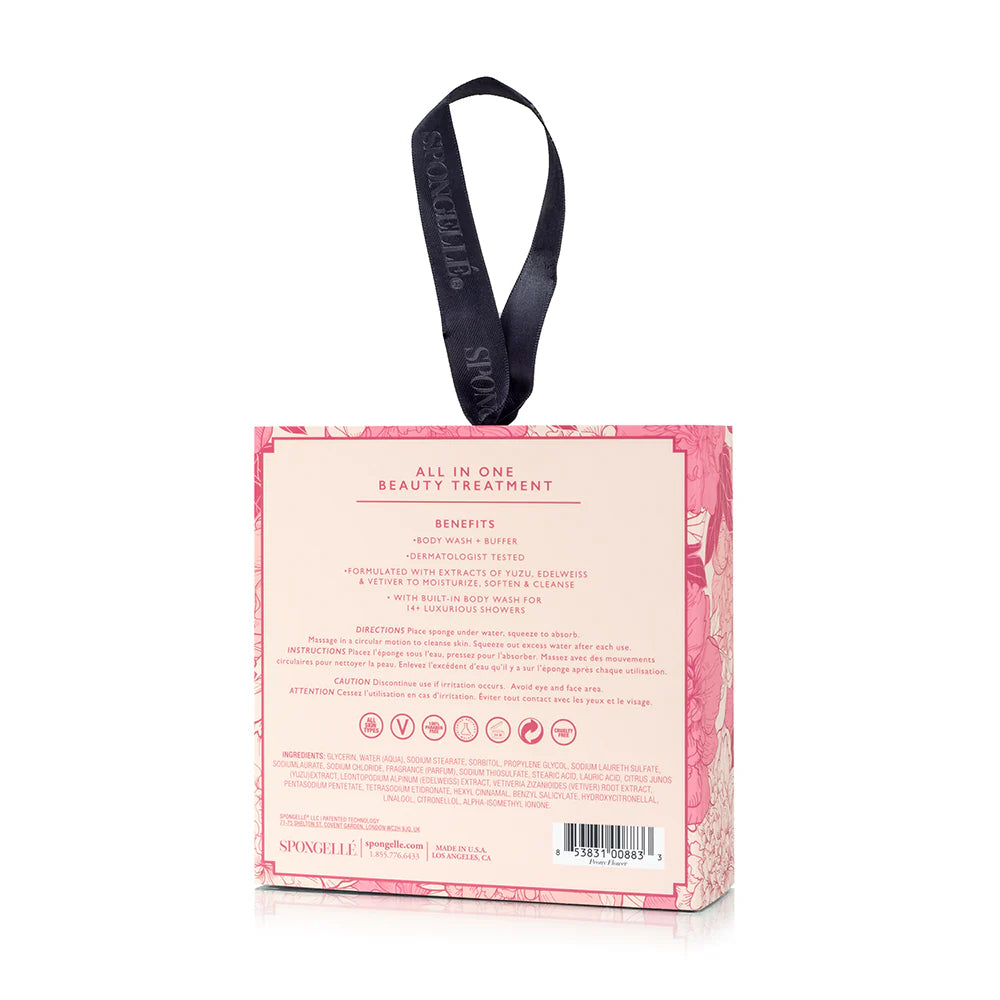 Spongellé Body Wash Infused Buffer - Boxed Flower (Peony Flower)*
