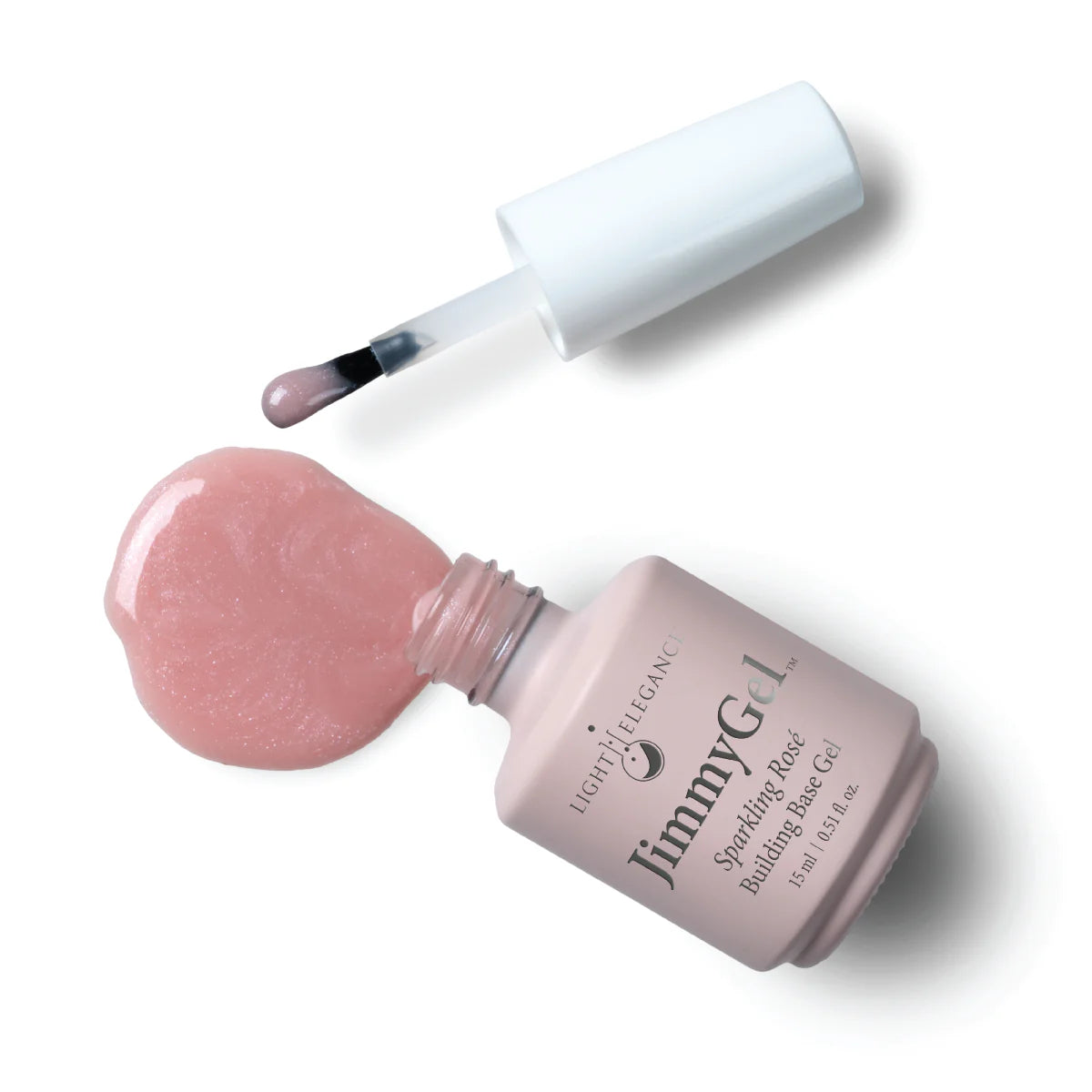 Light Elegance JimmyGel Soak-Off Building Base 15 ml (Sparkling Rosé) - SAVE 20%*