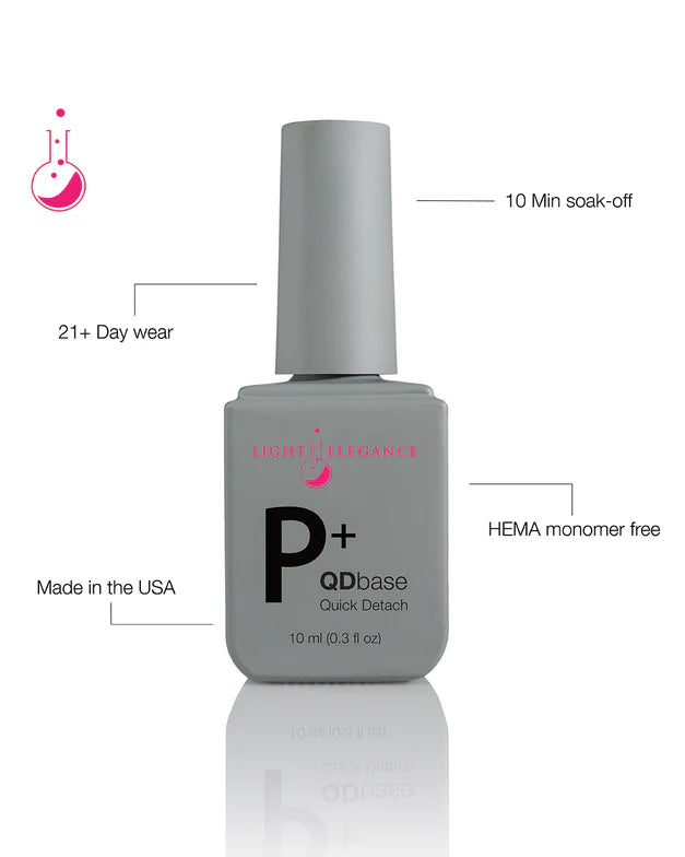 Light Elegance P+ QDBase Quick Detach Base Coat (10 ml)