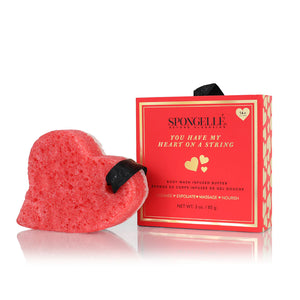 Spongellé Body Wash Infused Buffer - Heart On A String (Camelia Rose)