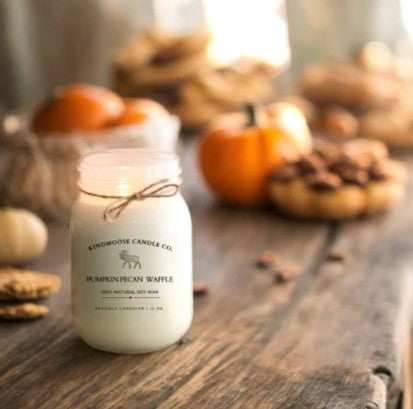 KindMoose Candle Co. Soy Wax Candle 16 oz (Pumpkin Pecan Waffle)