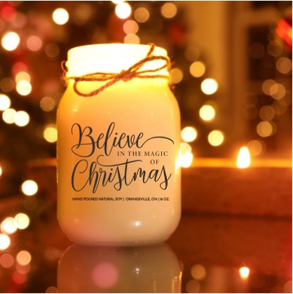 KindMoose Candle Co. Soy Wax Candle 16 oz (Pomegranate Spice) - Christmas Edition