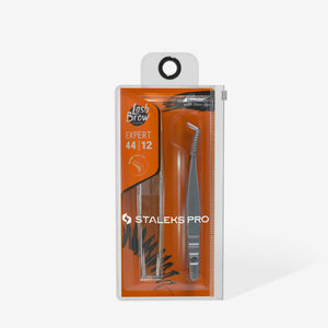 Staleks Lash Extension Tweezer - Fiber Tip Mini L-Shaped - Expert 44 | 12