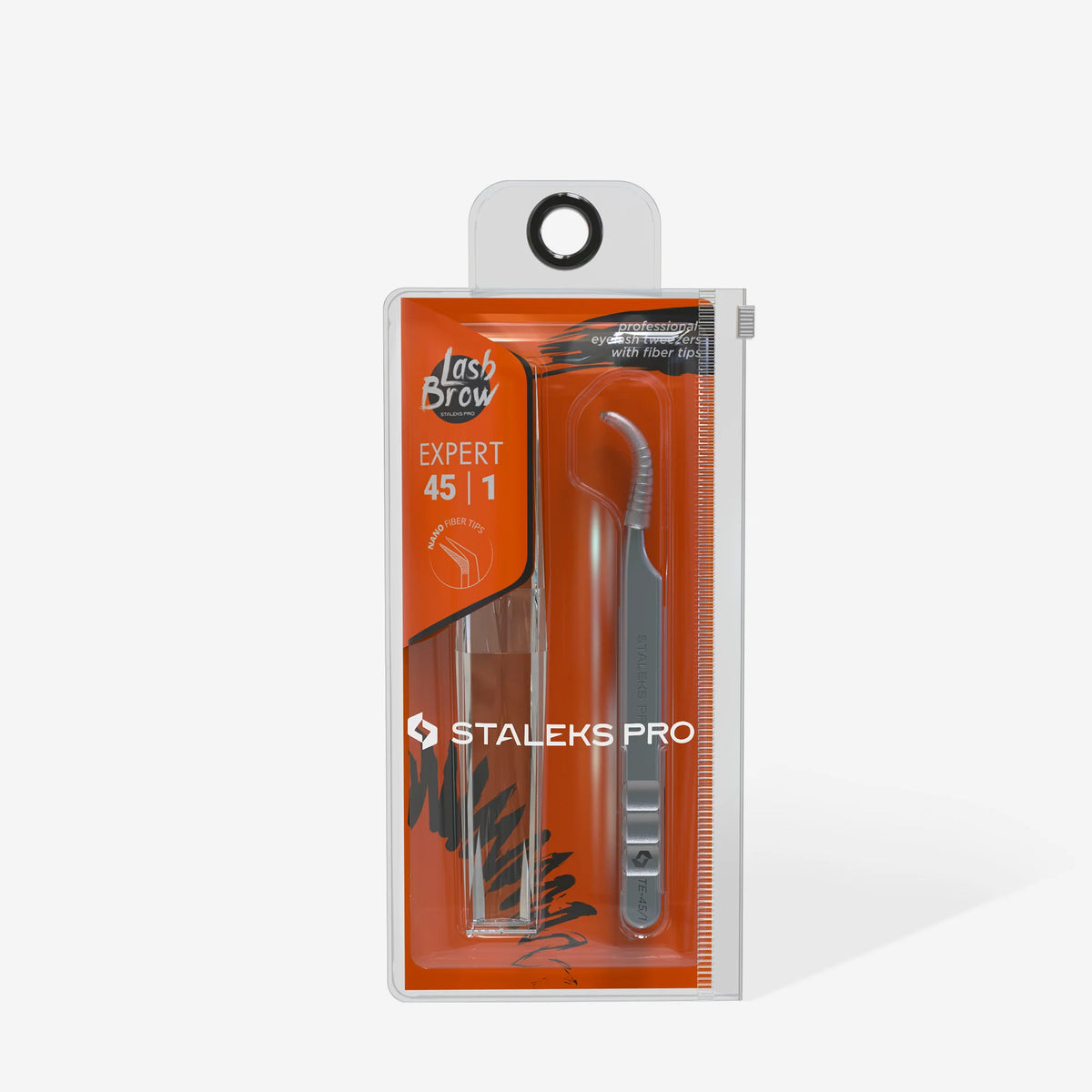 Staleks Lash Extension Tweezer - Fiber Tip Curved - Expert 45 | 1