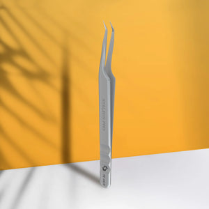 Staleks Lash Extension Tweezer - Fiber Tip Mini L-Shaped - Expert 45 | 8