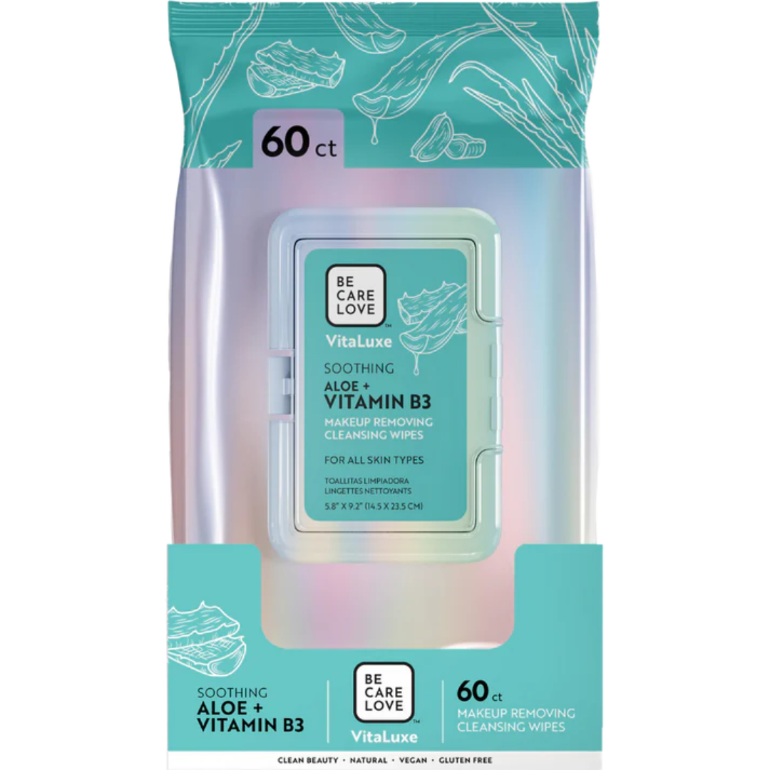 BCL Aloe + Vitamin B3 Makeup Removing Cleansing Wipes (60 pcs)