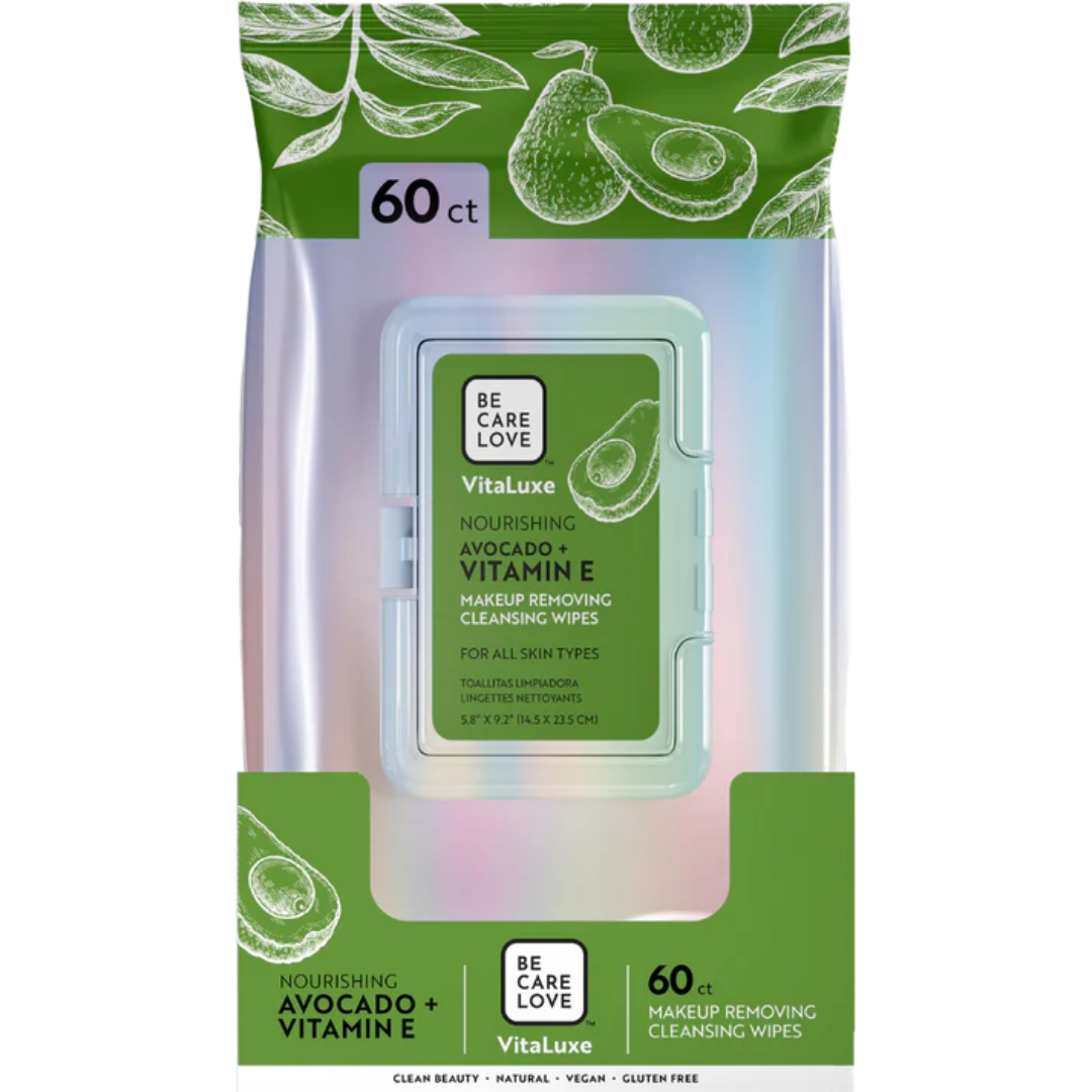 BCL Avocado + Vitamin E Makeup Removing Cleansing Wipes (60 pcs)