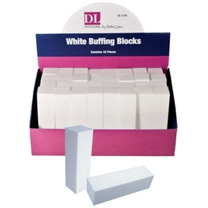DL White Nail Buffing Block Display (32 pcs)