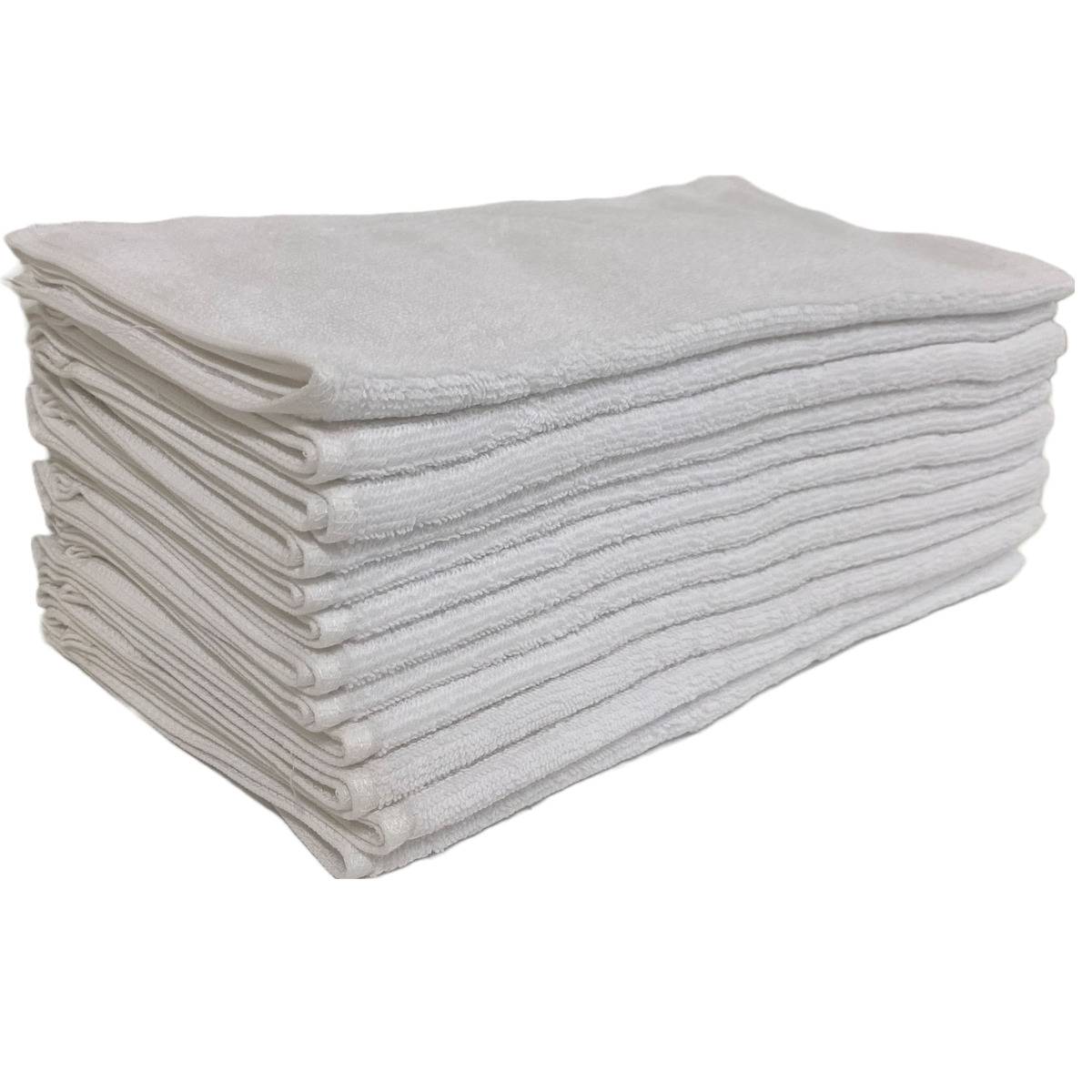 Silver Facial Towels - White (12 pcs)