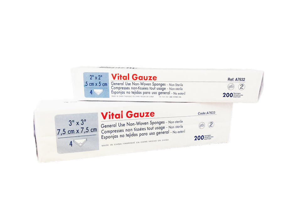 Vital Non-Woven Wipes 2&quot;x2&quot; (200 pcs)