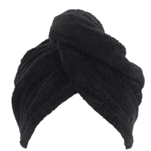 BabylissPRO Microfiber Head Wrap Towel (Black)