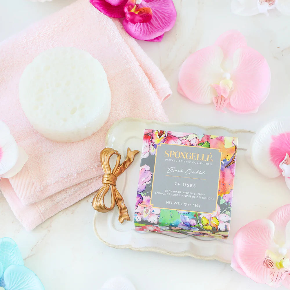 Spongellé Body Wash Infused Buffer - Spongette Mini (Black Orchid)*