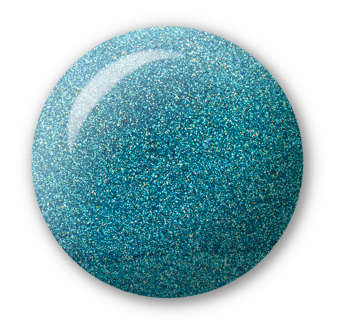 Light Elegance P+ Soak-Off Glitter Gel Polish 10 ml (Blast Off Blue)